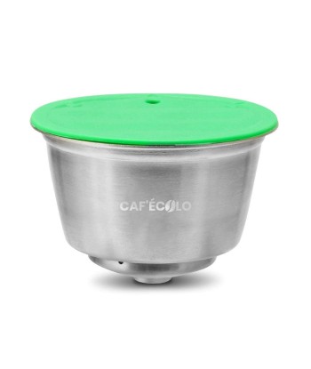 Capsule réutilisable Dolce Gusto 100% inox par Cafecolo™ brillant des détails fins