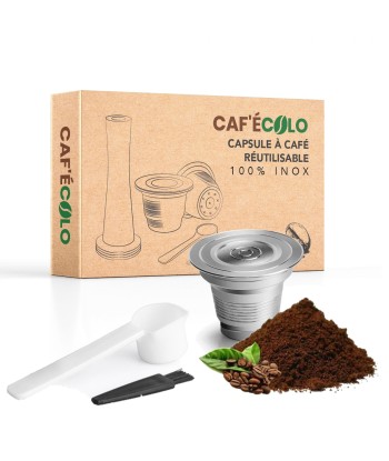 Capsule réutilisable L'OR Barista Double XXL 100% inox par Cafecolo™ la colonne vertébrale