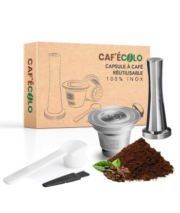 Capsule réutilisable L'OR Barista Double XXL 100% inox par Cafecolo™ la colonne vertébrale