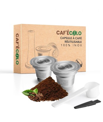 Capsule réutilisable L'OR Barista Double XXL 100% inox par Cafecolo™ la colonne vertébrale