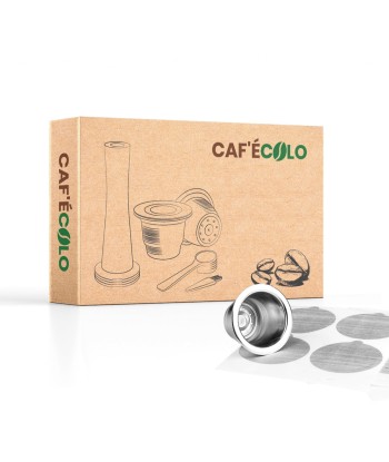 Capsule réutilisable Nespresso universelle 100% inox Cafecolo™ la chaussure