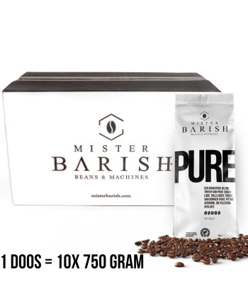 PURE – Mister Barish – café en grains – 750 g brillant des détails fins