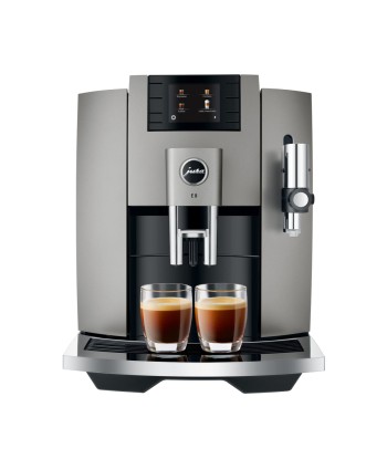 JURA E8 EB Dark Inox avec 49 € de café offert et 2+1 an extra de garantie livraison et retour toujours gratuits