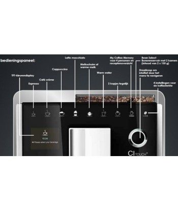 Melitta CI Touch F630-101 avec 49 € de café offert livraison et retour toujours gratuits