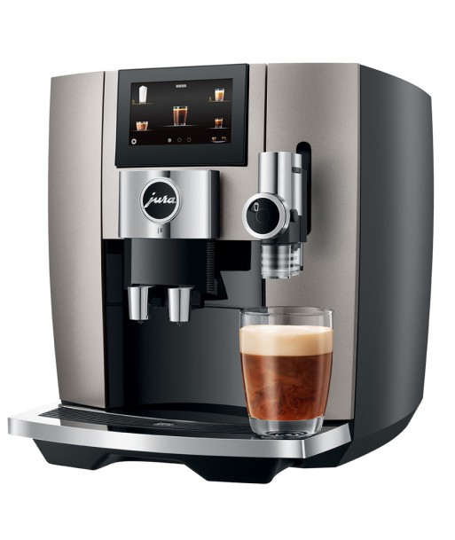 JURA J8 EA Midnight Silver avec 73 € de café offert et 2+1 an extra de garantie de votre