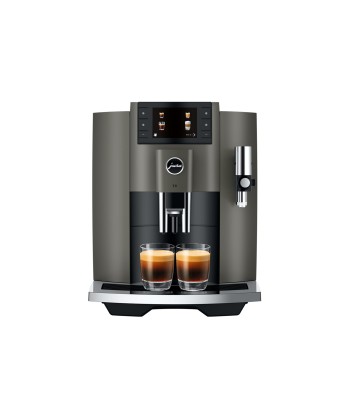 JURA E8 Dark Inox (EC) avec 73 € de café offert et 2+1 an extra de garantie ou a consommer sur place