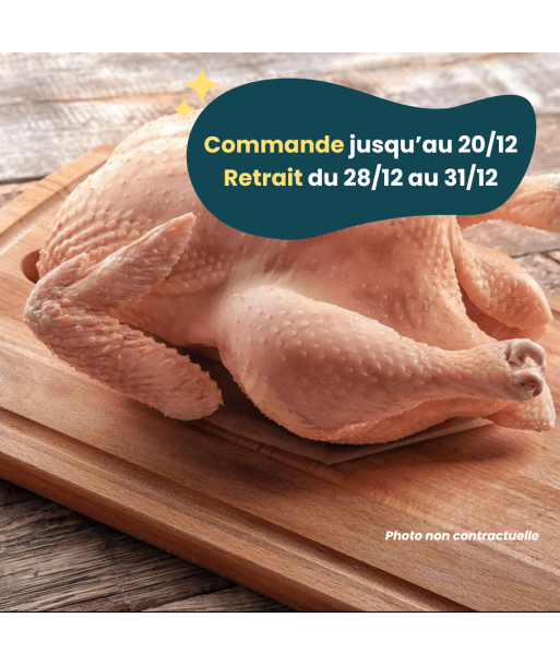 PRÉCOMMANDE Nouvel An - ACOMPTE - Dinde (4,5 à 6 kg) de pas cher