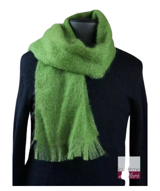 EMERO - Écharpe - Mohair et Soie - Vert Anis (Petit modèle) - Origine : France (Tarn) chez Cornerstreet bien 