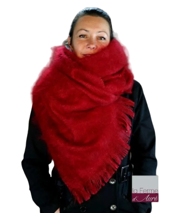 EMERO - Etole Femme - Rouge Grenade - Soie et Mohair - Origine : France en stock