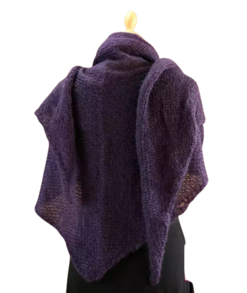 EMERO - Châle Femme en Mohair et Soie - Violet - Origine : Hérault (France) offre 