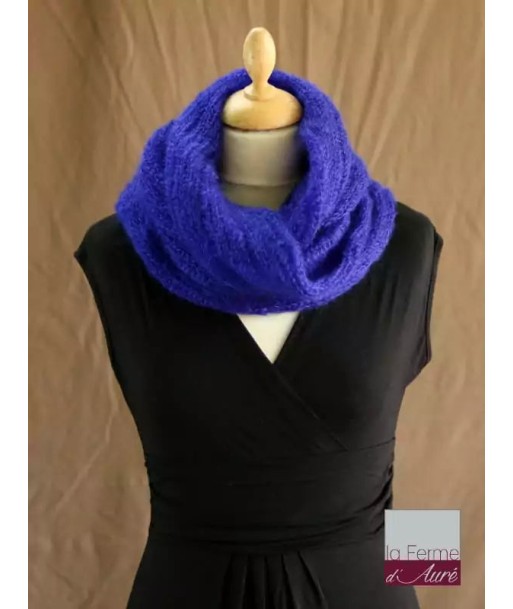 EMERO - Snood - Mohair et Soie - Bleu encre - Origine : France en ligne des produits 