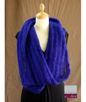 EMERO - Snood - Mohair et Soie - Bleu encre - Origine : France en ligne des produits 