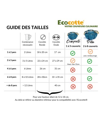 EMERO - Marmite Norvégienne Compacte / Economique / 1 à 3 couverts - Origine : France la colonne vertébrale