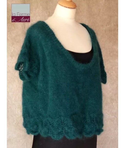 EMERO - Pull Mohair et Soie femme Bleu Paon - Origine : France Comment ça marche