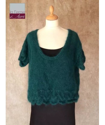 EMERO - Pull Mohair et Soie femme Bleu Paon - Origine : France Comment ça marche