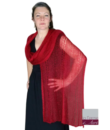 EMERO - Etole Mariage - Mohair et soie - Rouge - Origine : France Toutes les collections ici