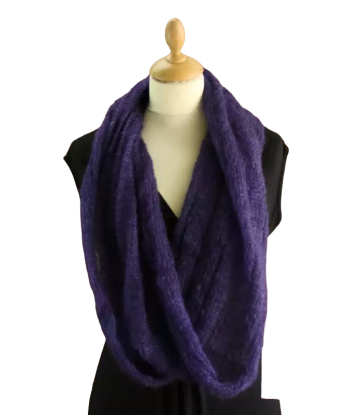 EMERO - Snood - Mohair et Soie - Violet - Origine : France store