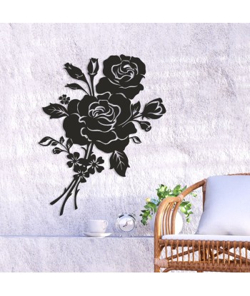 EMERO - Décoration Murale en Métal - "Rose" - Origine : France 🇫🇷 l'achat 