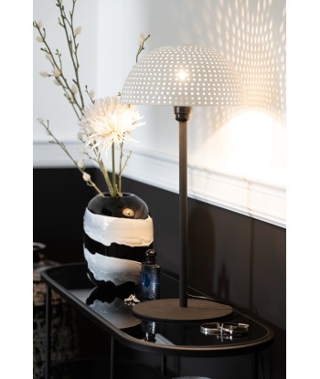 CHAMPI Lampe champignon boule metal brillant blanc/noir vous aussi creer 