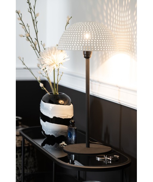 CHAMPI Lampe champignon boule metal brillant blanc/noir vous aussi creer 