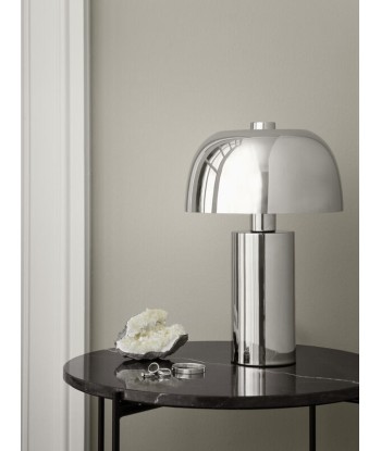 LULU Lampe champignon Chrome - H 37 cm pas cheres