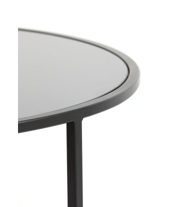 DUARTE Table duo noir et verre noir pour bénéficier 