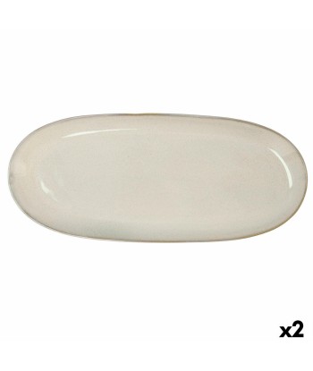 IKONIC Plat Blanc Céramique (36 x 16 cm) (Pack 2x) vous aussi creer 