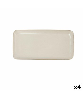 IKONIC Plat Blanc Céramique (28 x 14 cm) (Pack 4x) la colonne vertébrale