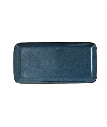 IKONIC Plat Céramique Bleu (28 x 14 cm) (Pack 4x) solde