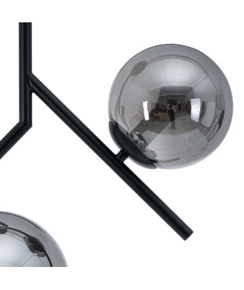 JORDA Suspension boules Verre Noir Métal de pas cher